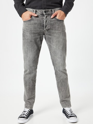 Coupe slim Jean G-Star RAW en gris : devant