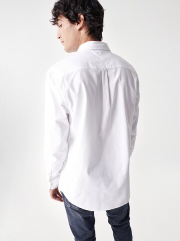 Salsa Jeans Regular fit Button Up Shirt 'Monaco' in White