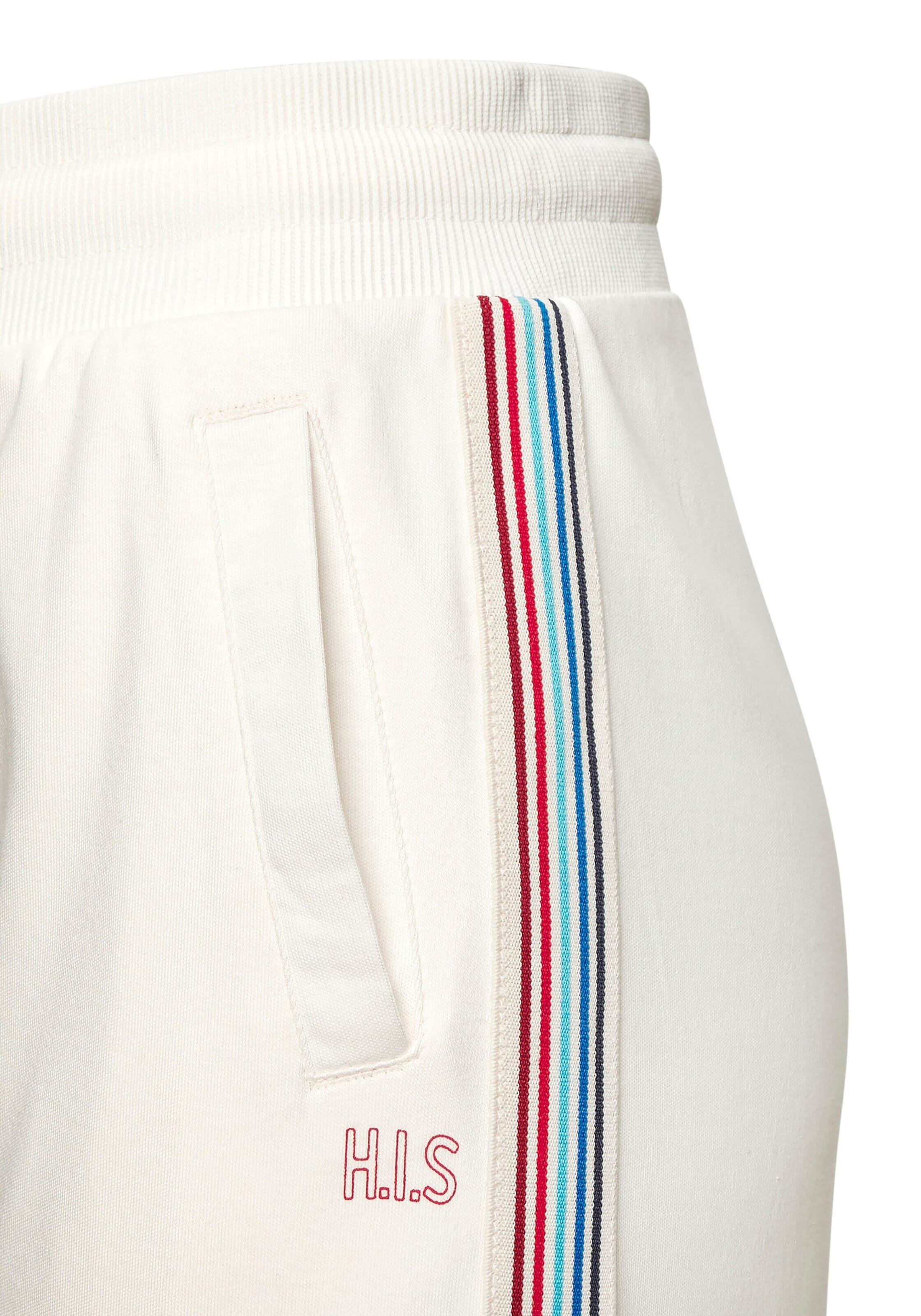 H.I.S Свободный крой Штаны в Белый
