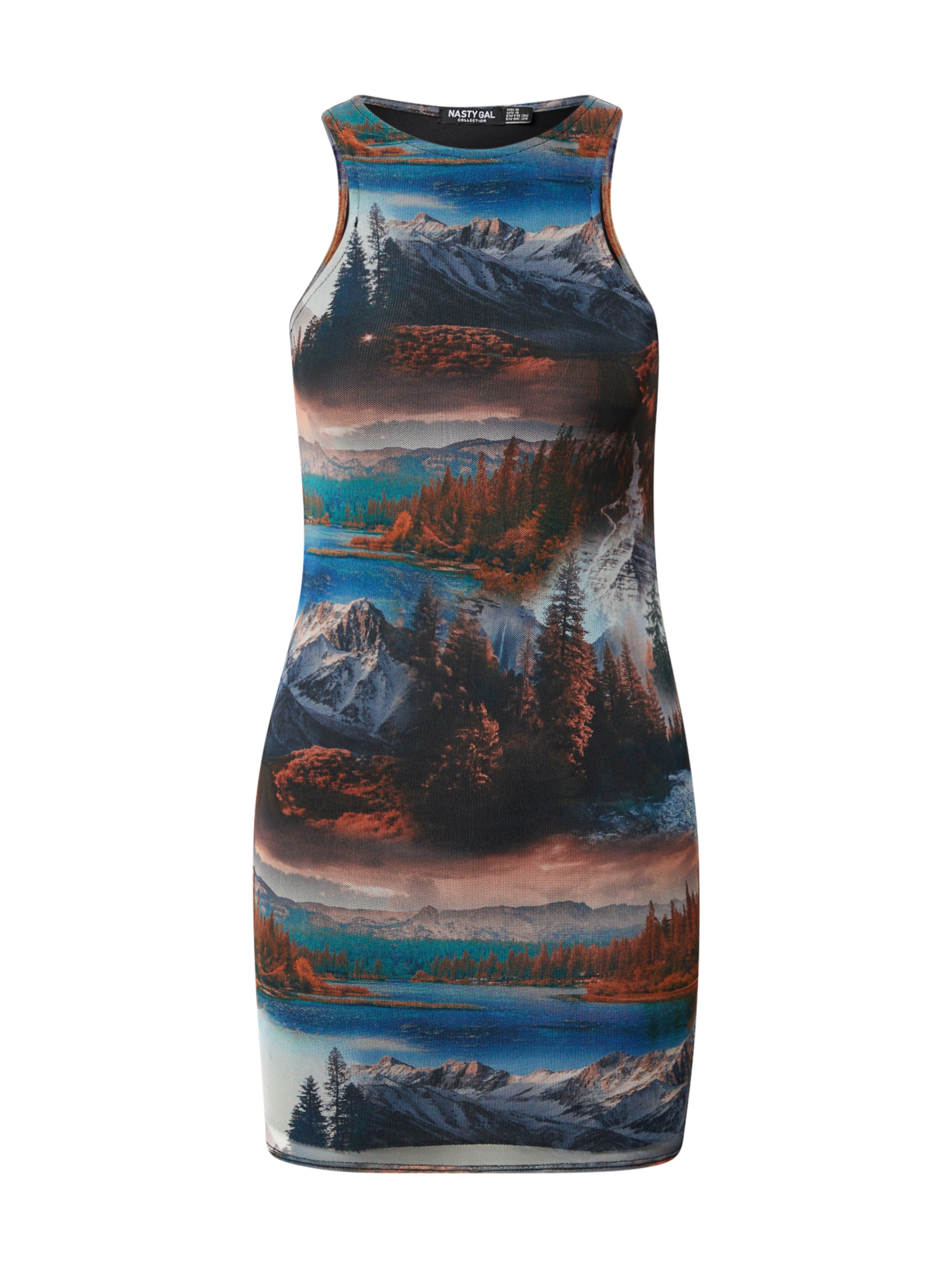 Robe Nasty Gal en bleu : devant