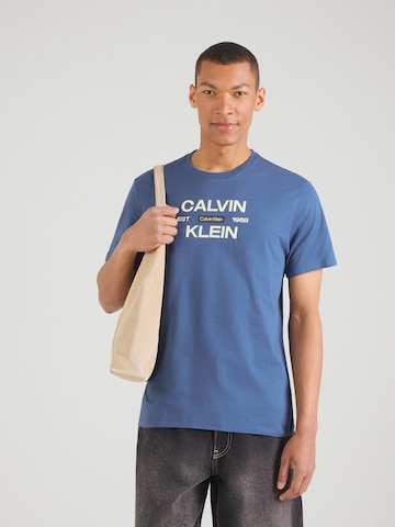Calvin Klein Jeans Shirt in Blauw: voorkant