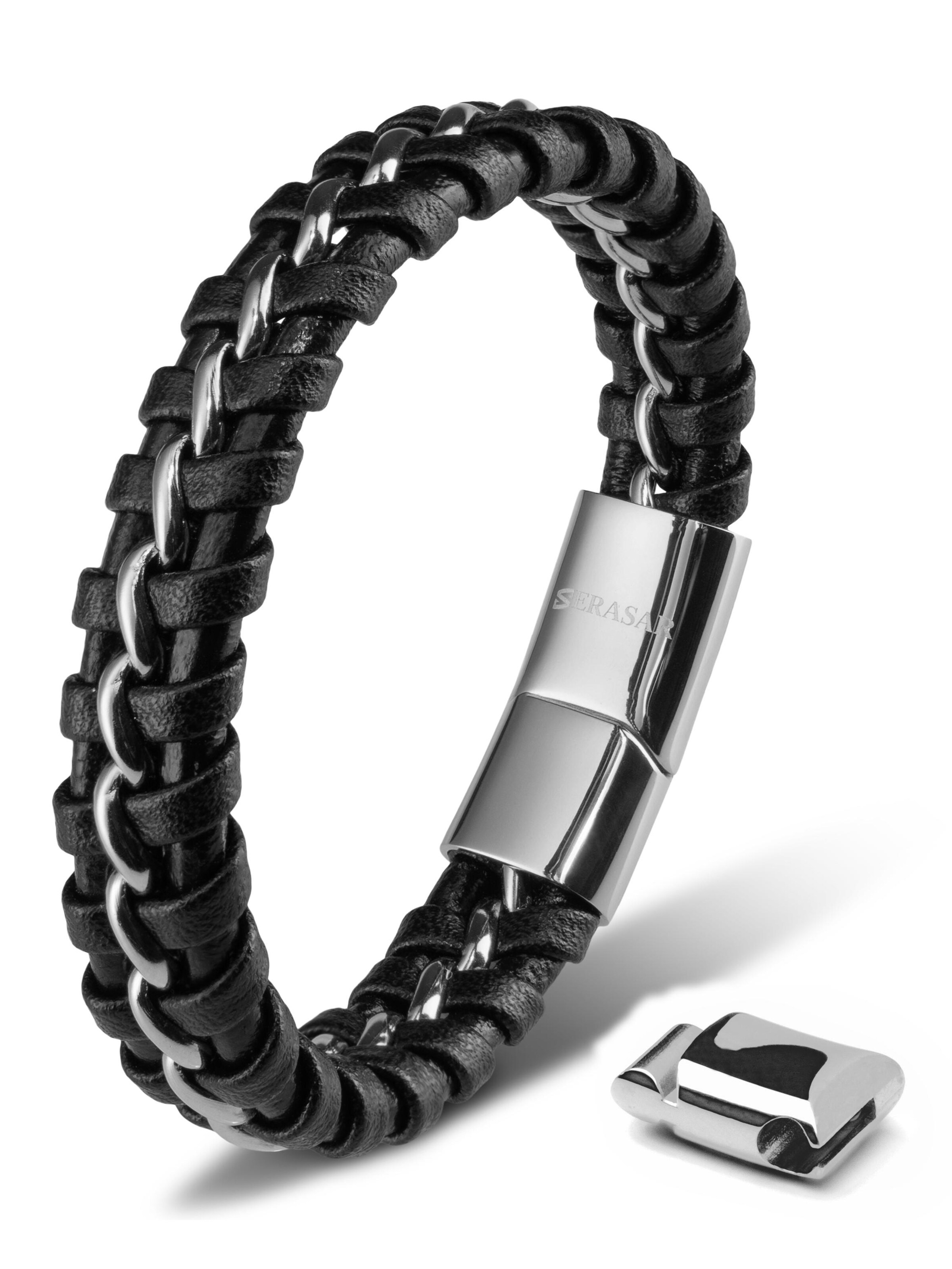 SERASAR Bracelet 'Joy' in Silver: front