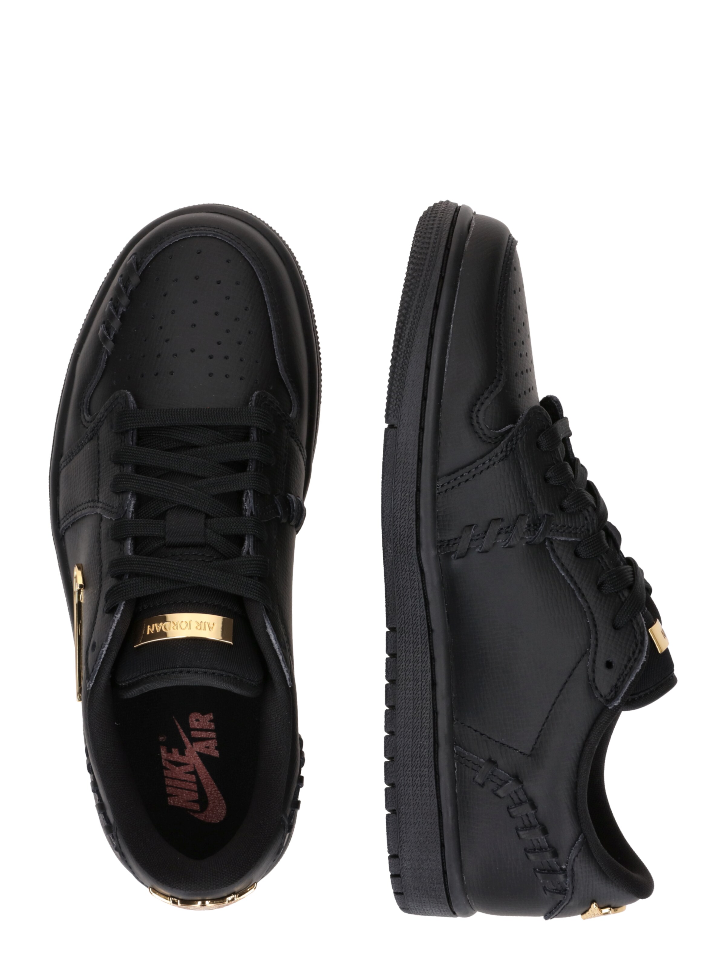 Jordan Matalavartiset tennarit 'AIR JORDAN 1' värissä musta: sivusta