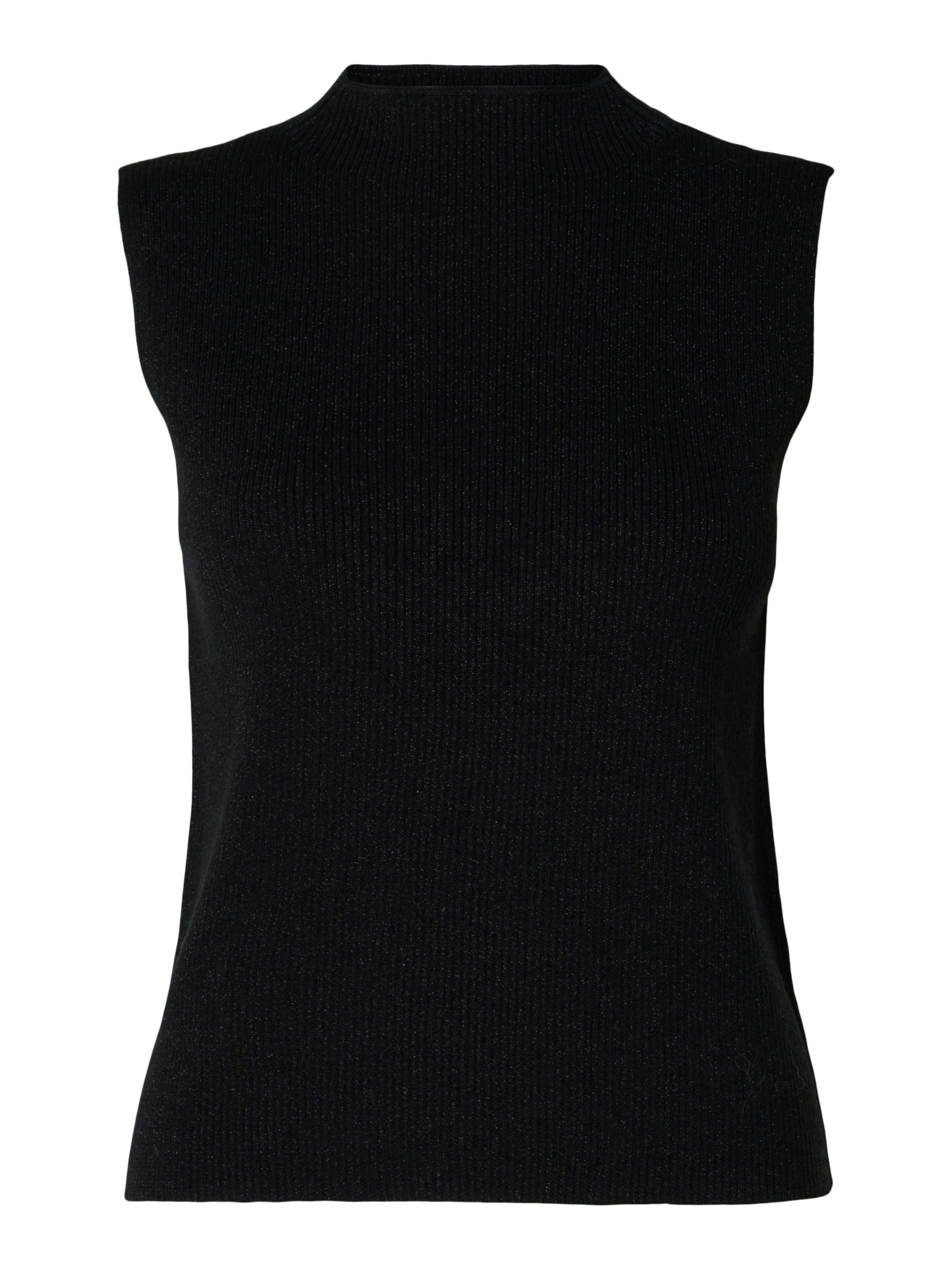 Tops en tricot 'SLFLura' SELECTED en noir : devant