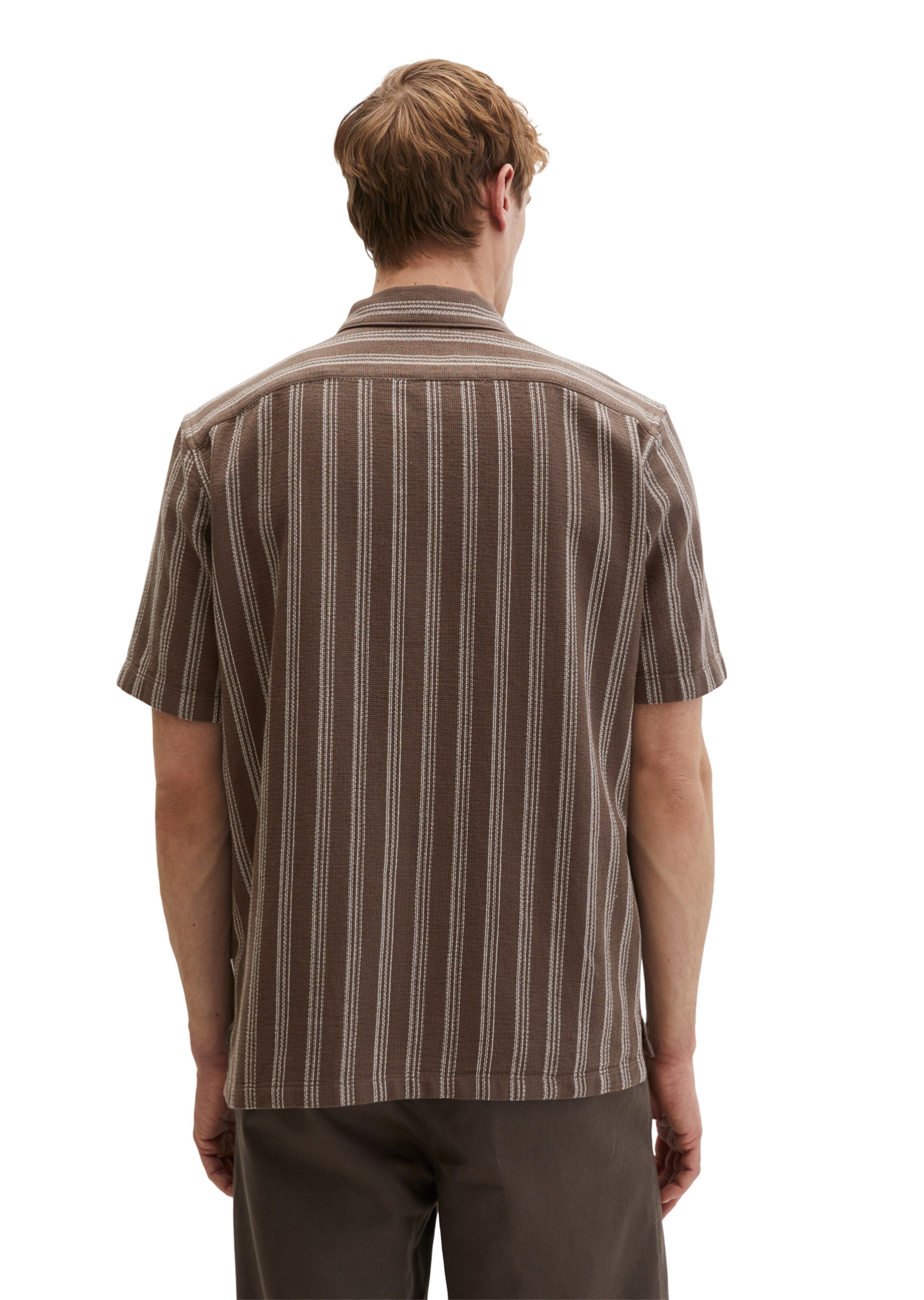 Marc O'Polo Regular fit Button Up Shirt in Brown