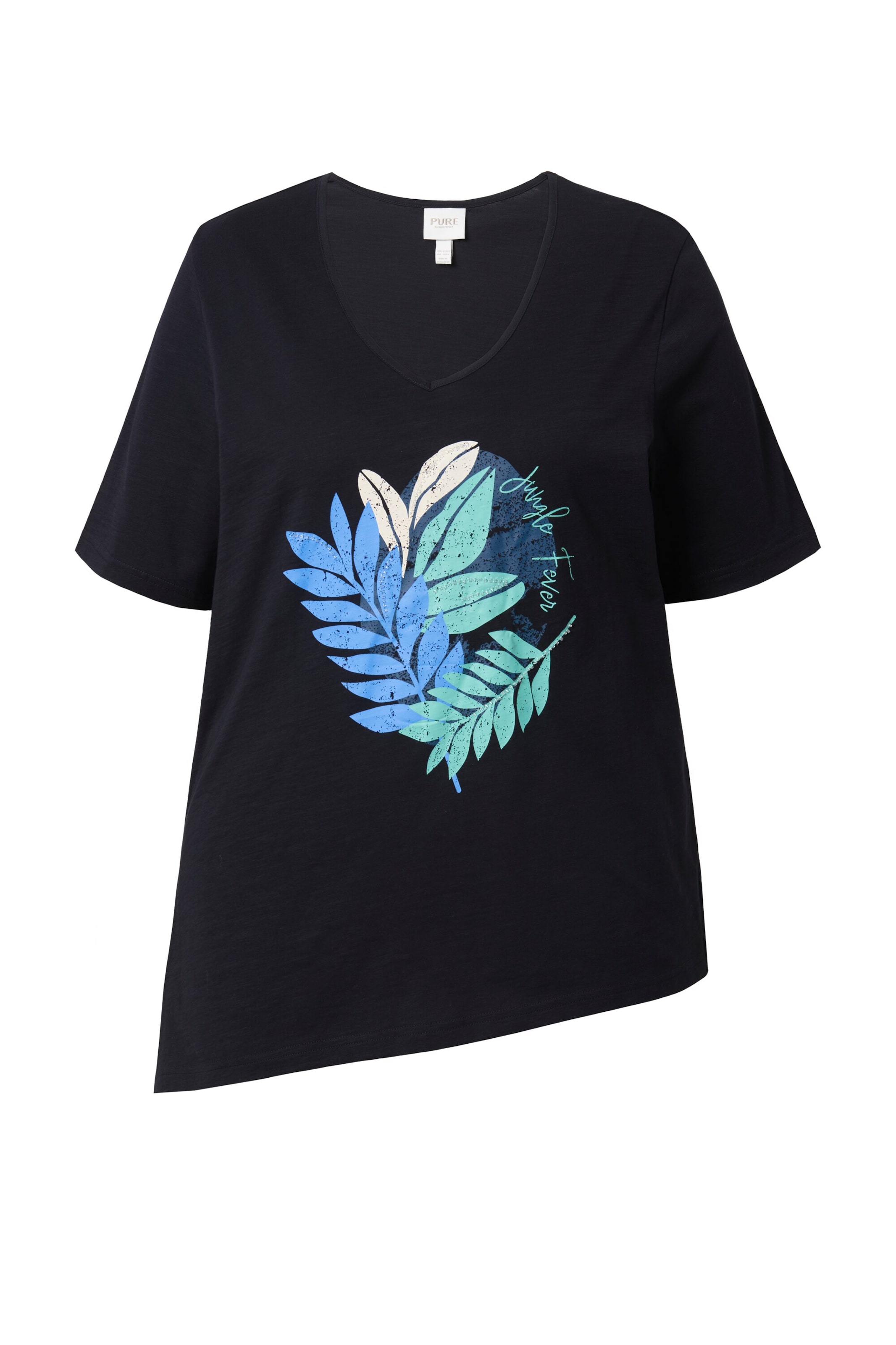 Ulla Popken Tričko - Čierna: predná strana