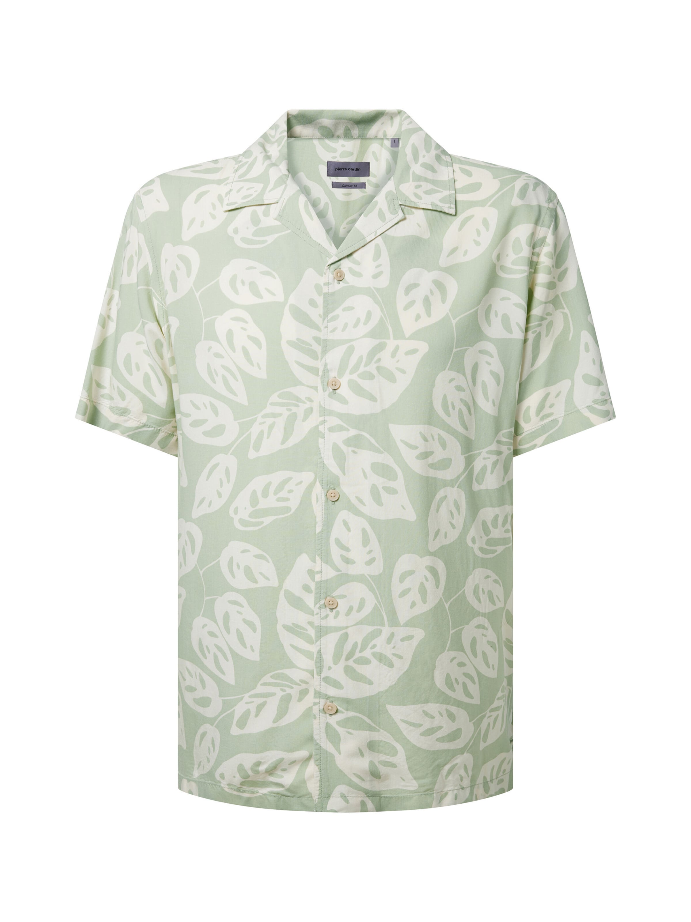 PIERRE CARDIN Regular fit Button Up Shirt in Green: front