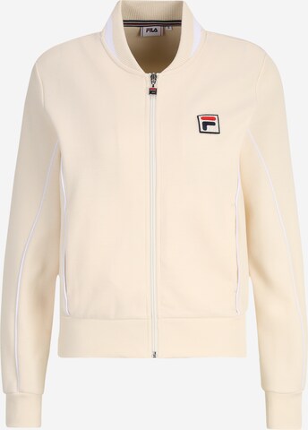 FILA - Sudadera con cremallera 'LAIBEN' en beige: frente