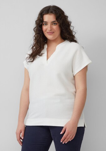 s.Oliver Red Label Plus T-Shirt in Weiß: Vorderseite
