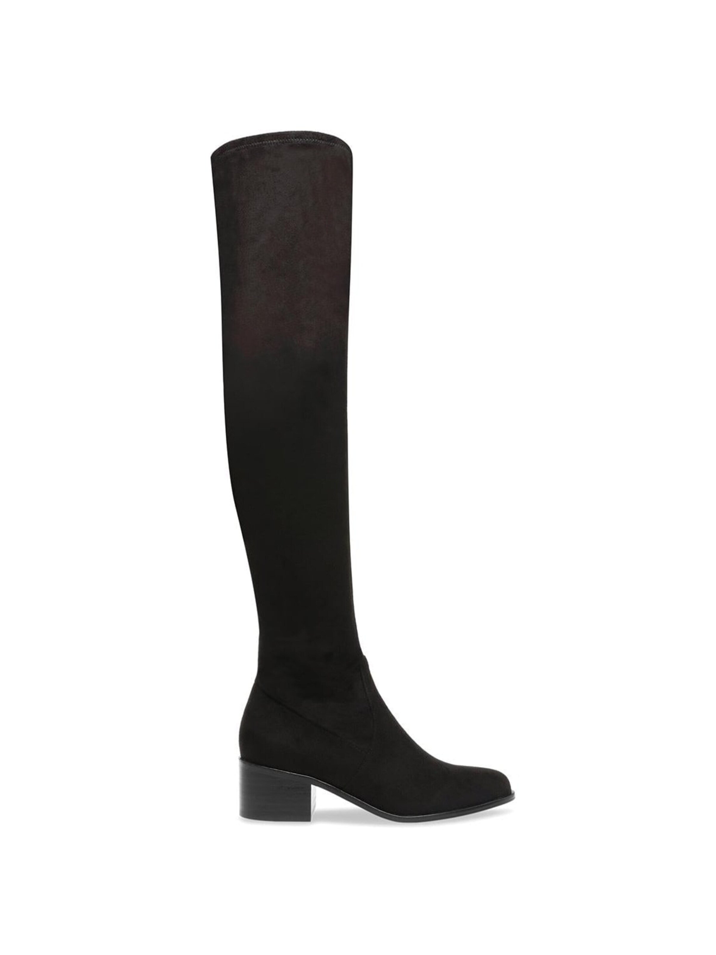 Bottes 'SADIE BLACK MICROSUEDE' STEVE MADDEN en noir : devant