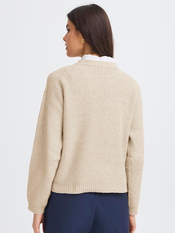 Oxmo Strickpullover in Beige