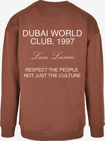9N1M SENSE Sweatshirt 'Dubai World' in Brown