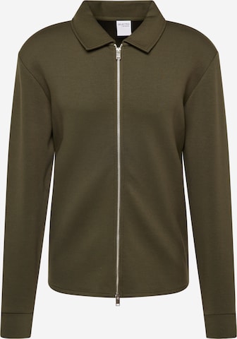 Veste de survêtement SELECTED en vert : devant