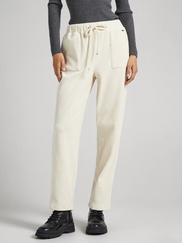 Pepe Jeans Loose fit Pants 'KIKA' in Beige: front