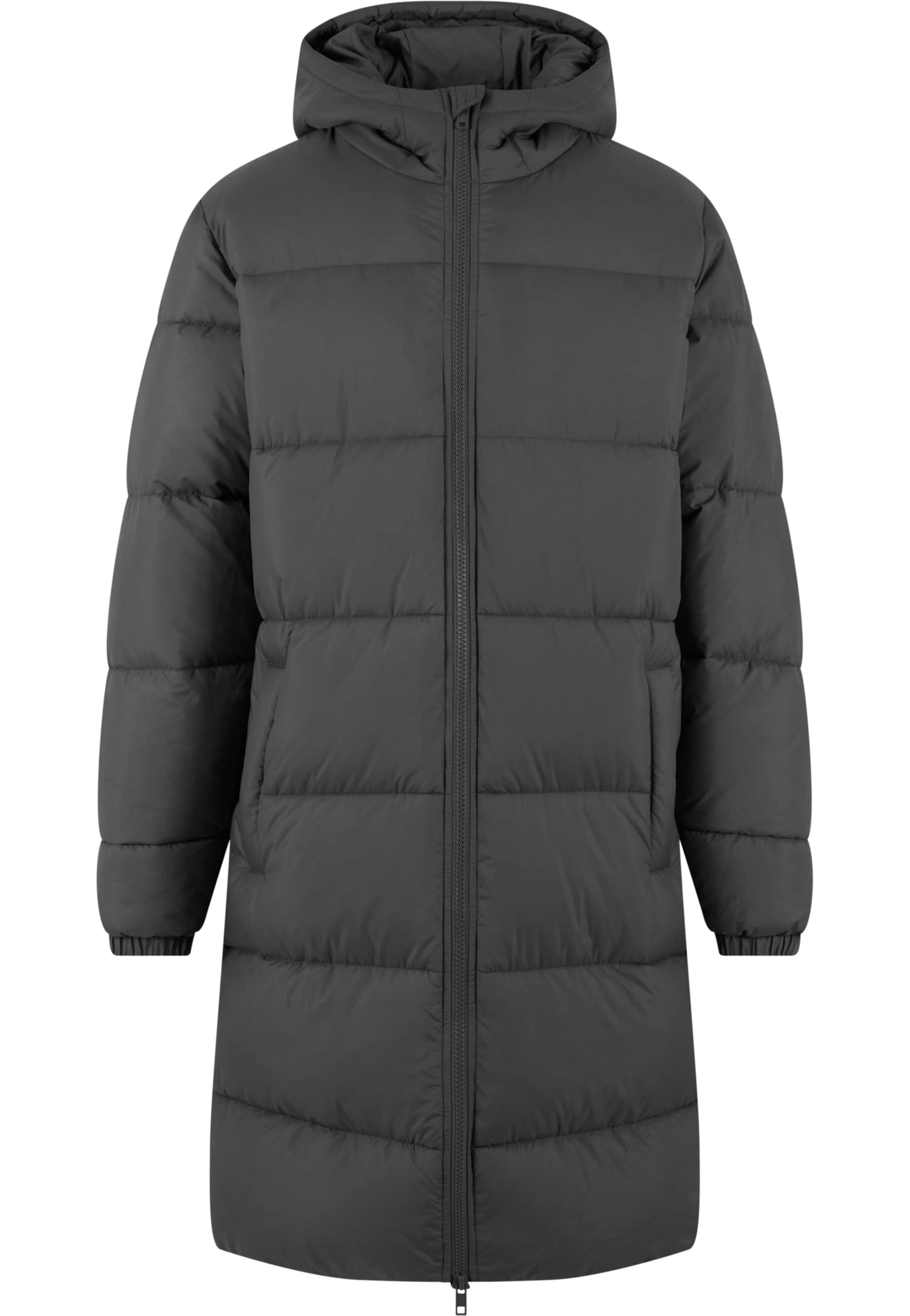 Urban Classics Winter coat in Grey: front