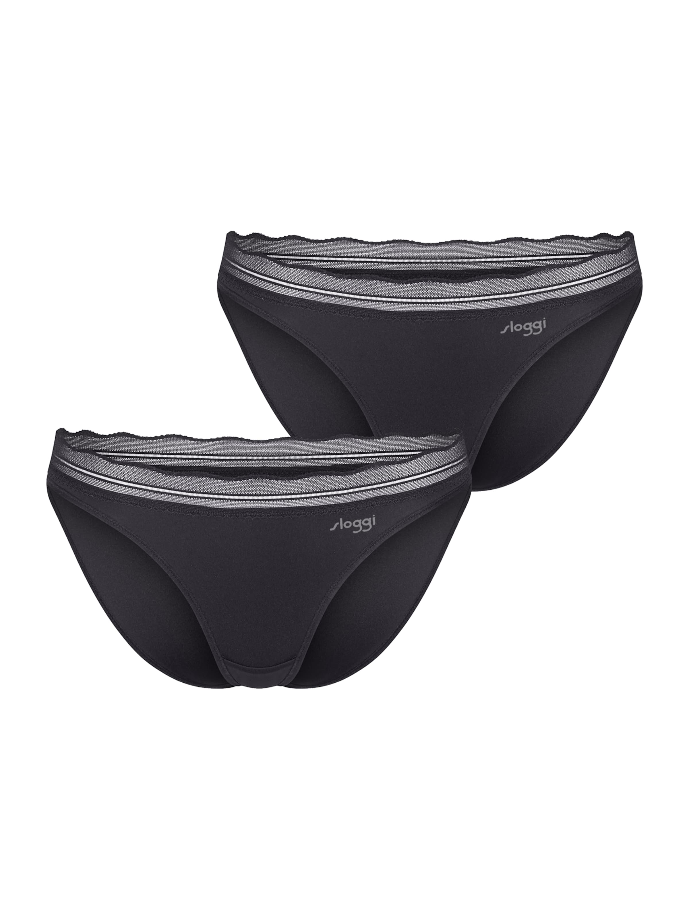 SLOGGI Minislip ' Blue GO Blush ' in Schwarz: Vorderseite