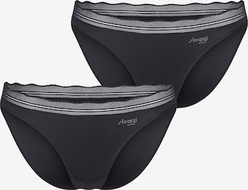 SLOGGI Minislip ' Blue GO Blush ' in Schwarz: Vorderseite