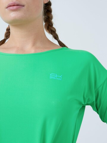 SPORTKIND Funktionsshirt '3/4 Loose Fit'‌‌‌‌‌‌‌‌‌ in Grün