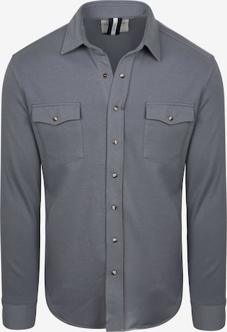 Profuomo Gebreid vest in Blauw: voorkant