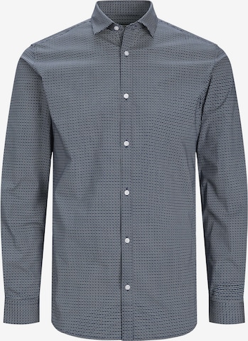 JACK & JONES Regular fit Button Up Shirt 'Blackpool' in Blue: front