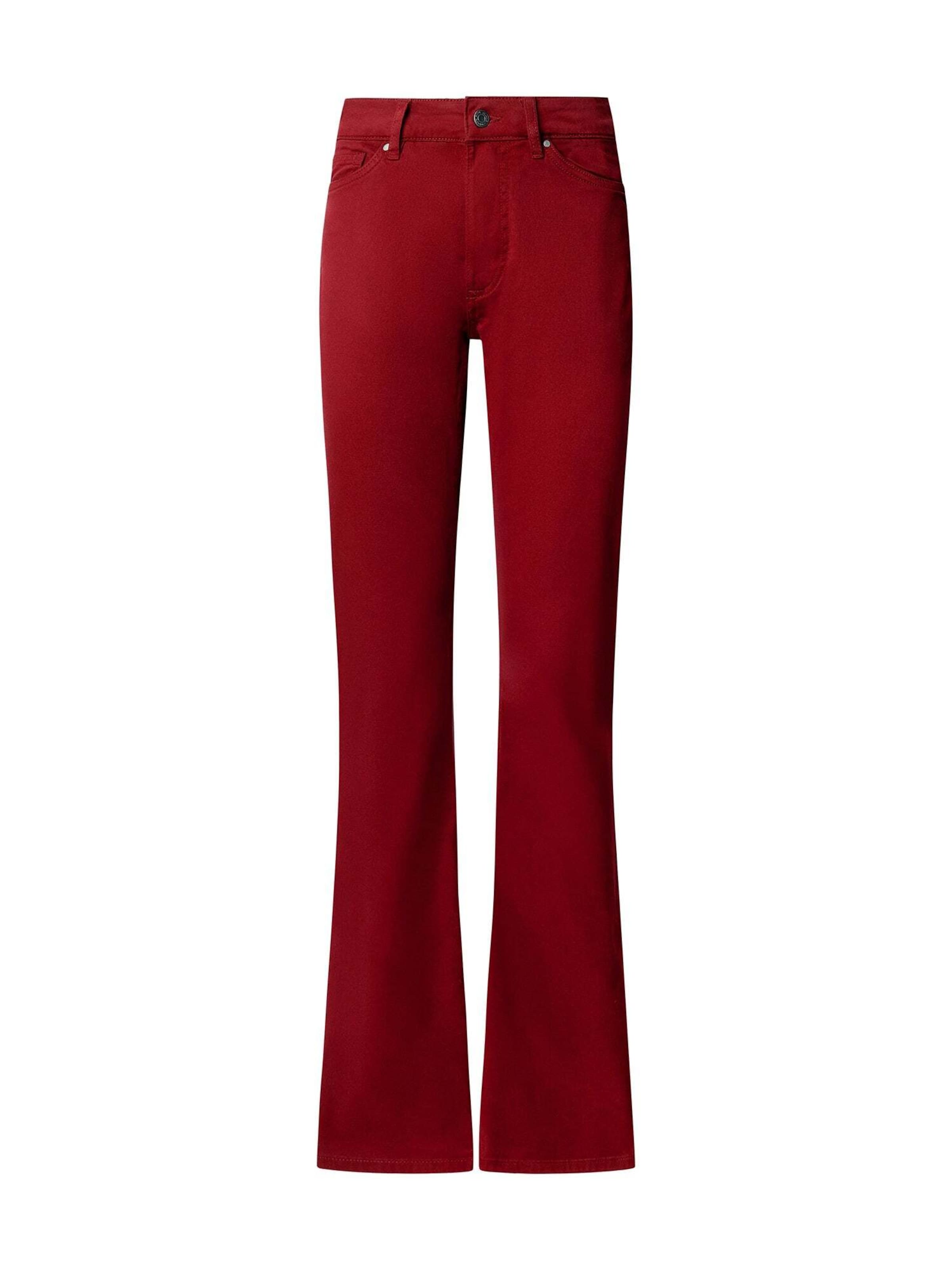 Pepe Jeans Flared Hose in Rot: Vorderseite