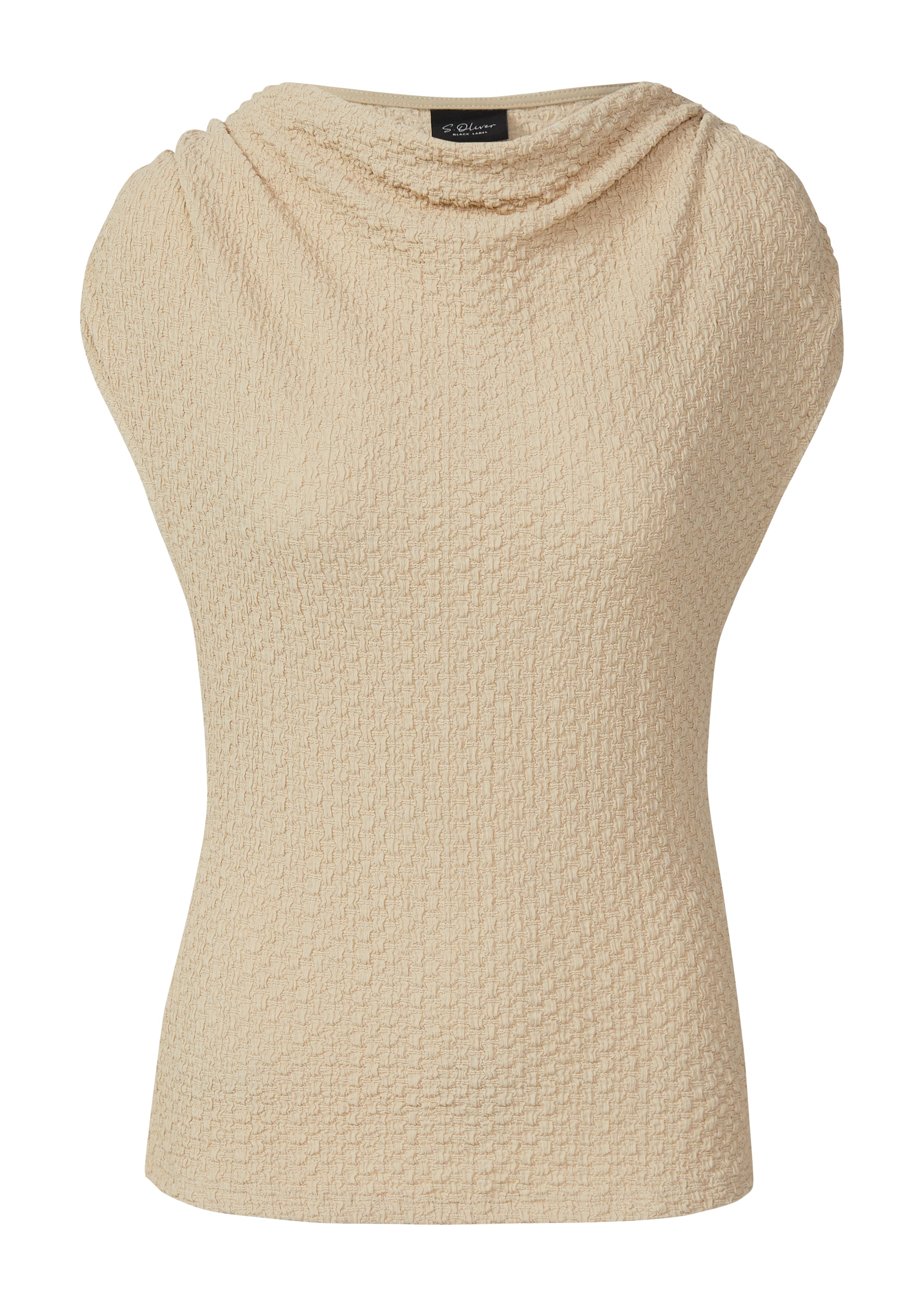 T-shirt s.Oliver BLACK LABEL en beige : devant