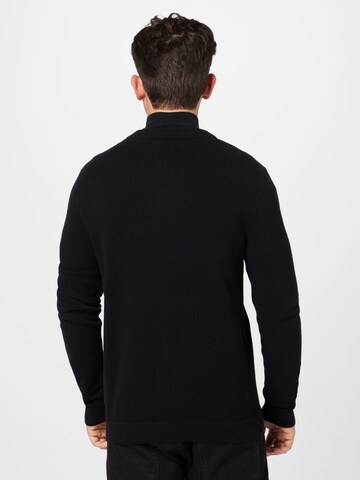 JACK & JONES Knit Cardigan 'HILL' in Black