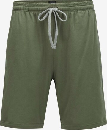 BOSS Regular Pants in Green: front