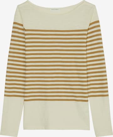 T-shirt Marc O'Polo en beige : devant