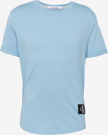 T-Shirt Calvin Klein Jeans en bleu : devant