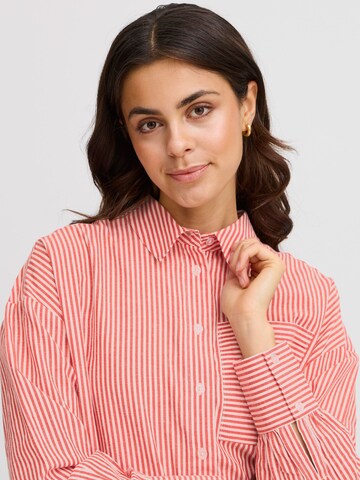 Camicia da donna 'Poppa' di Fransa in rosso