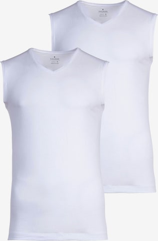 T-Shirt Ragman en blanc : devant