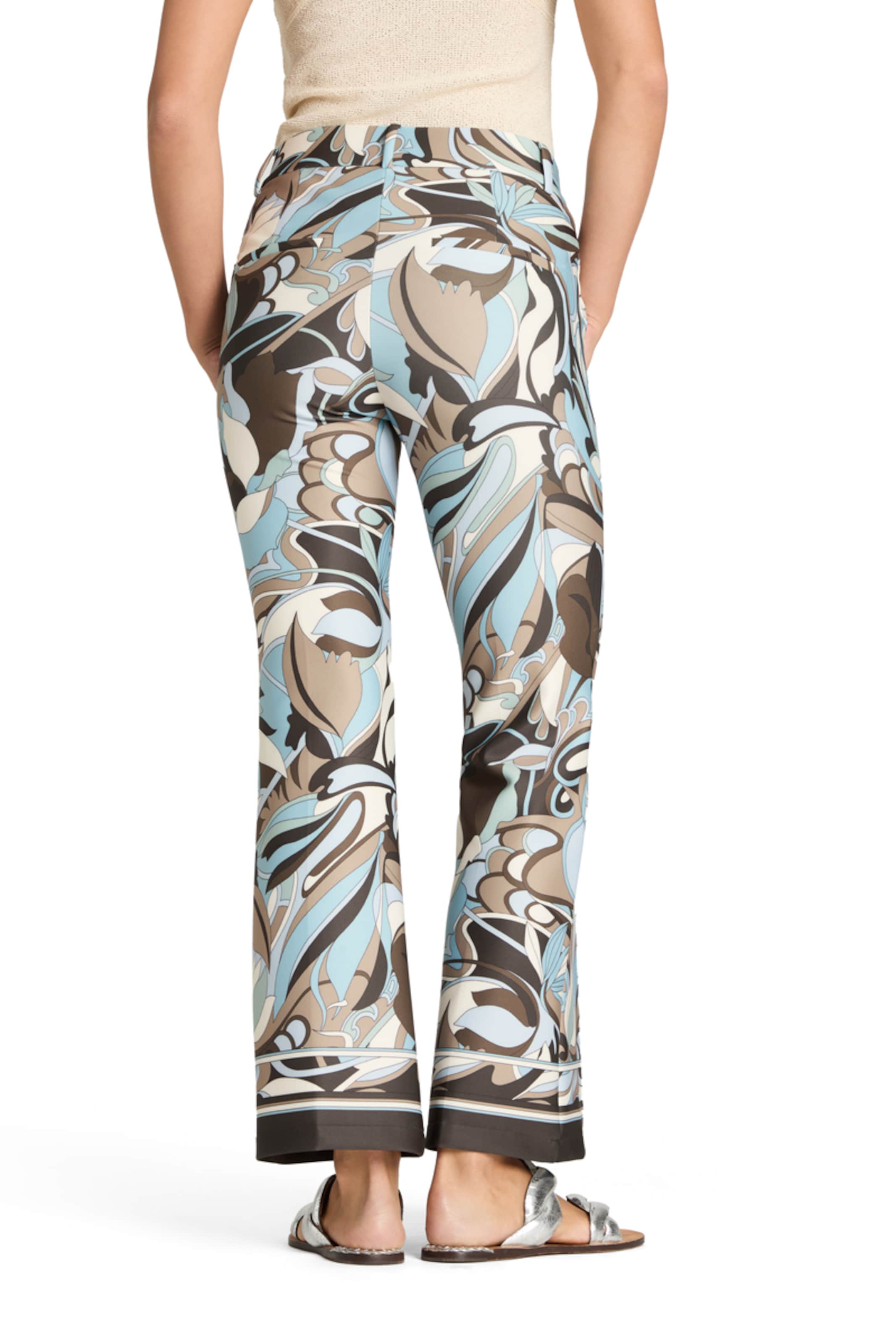 Cambio Regular Bandplooibroek ' Francoise ' in Blauw