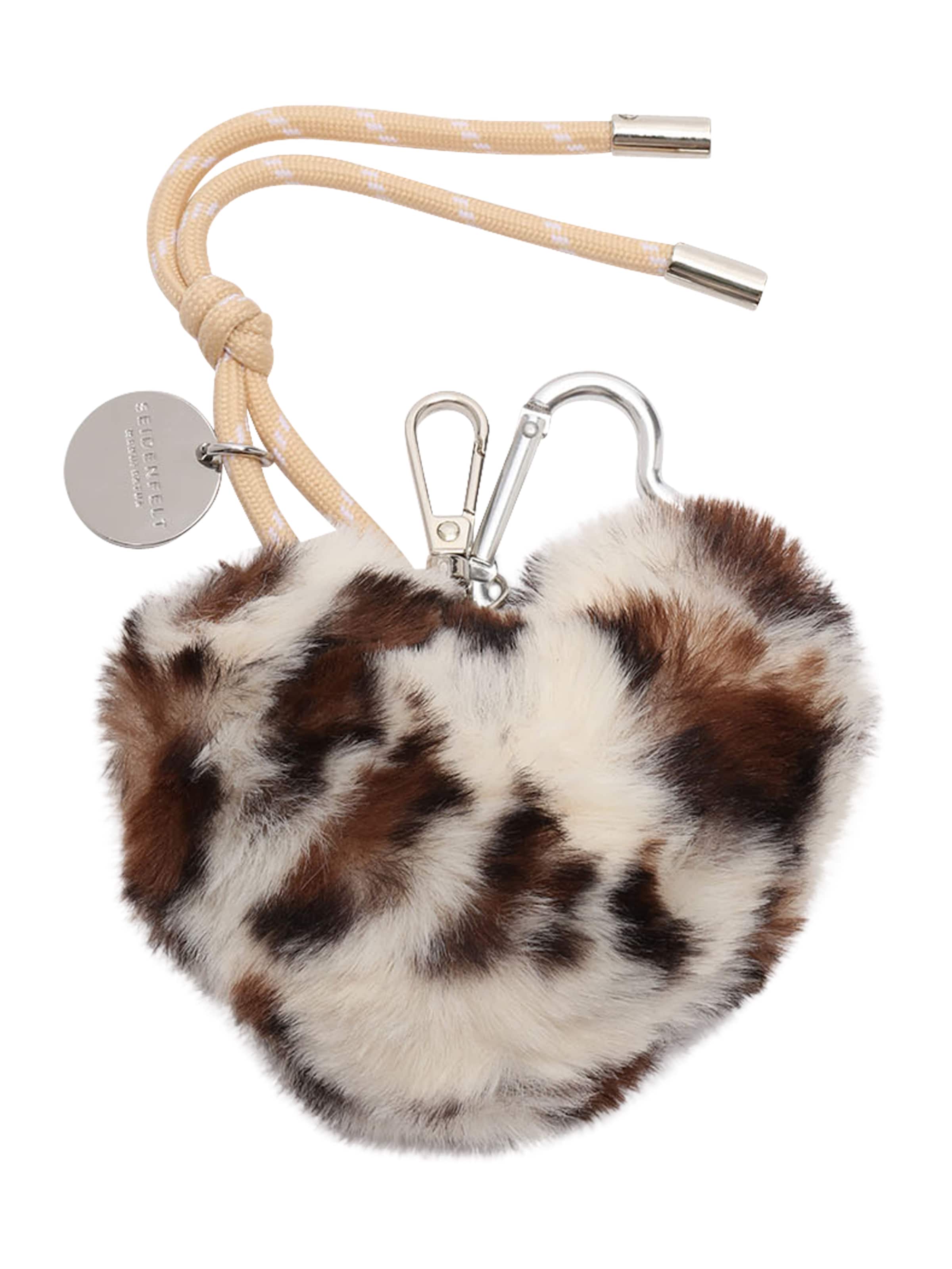 Seidenfelt Breloczek do kluczy w kolorze beżowy: przód