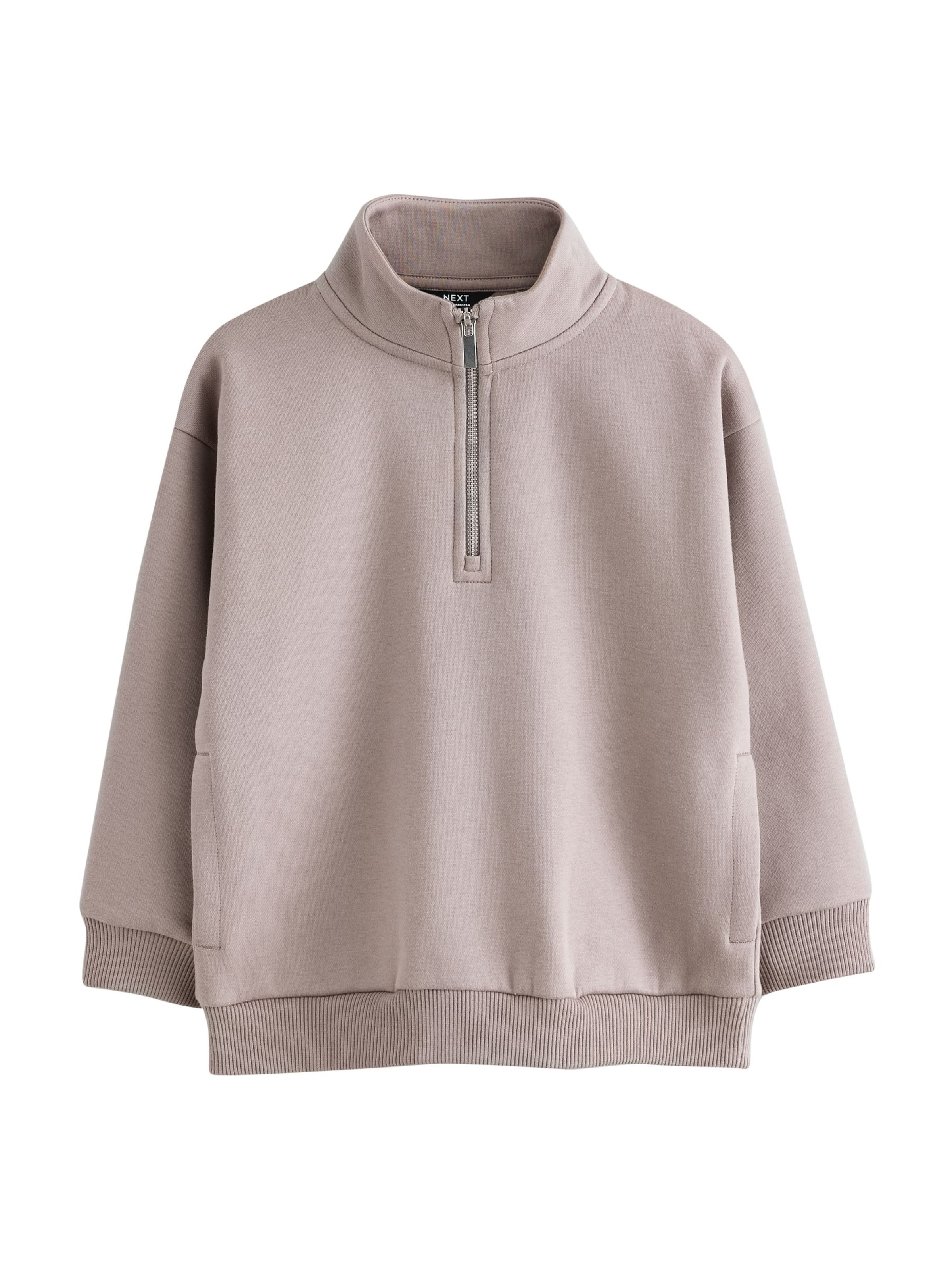 Next Sweatshirt i brun: framsida
