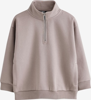 Next Sweatshirt i brun: framsida