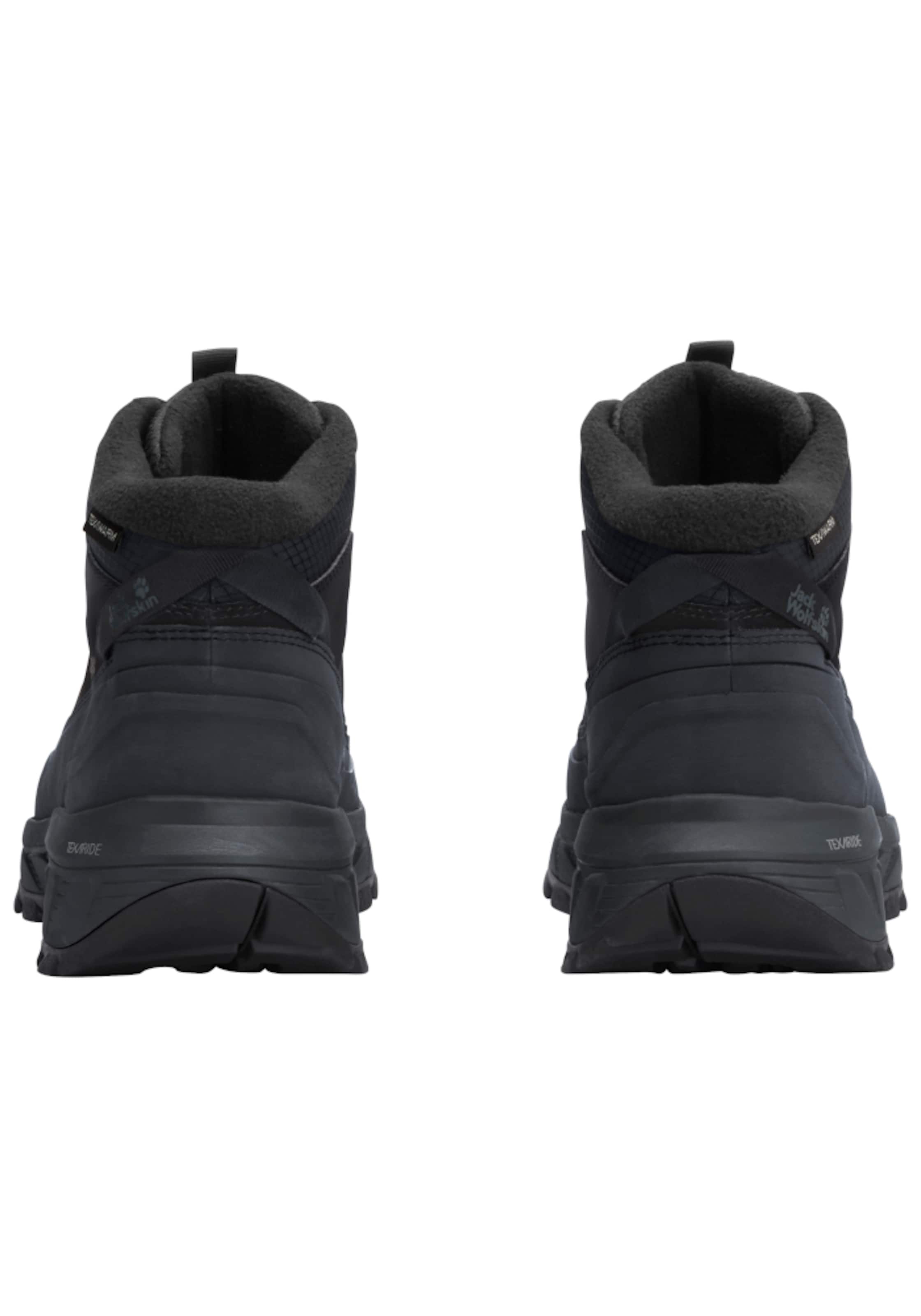 JACK WOLFSKIN Μπότες με κορδόνια 'Wild Quest' σε μαύρο