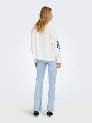 ONLY - Blusa 'ONLMOON' en blanco