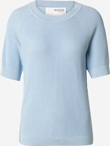 SELECTED FEMME Sweater in Blue: front