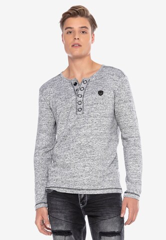 CIPO & BAXX Shirt in Grey: front