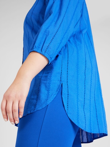 ONLY Carmakoma Blouse 'LINNA' in Blauw