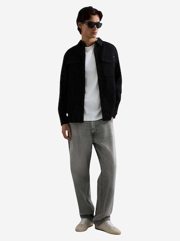 REPLAY Regular fit Button Up Shirt in Black