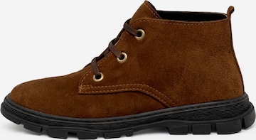 Boots Lorévine en marron : devant