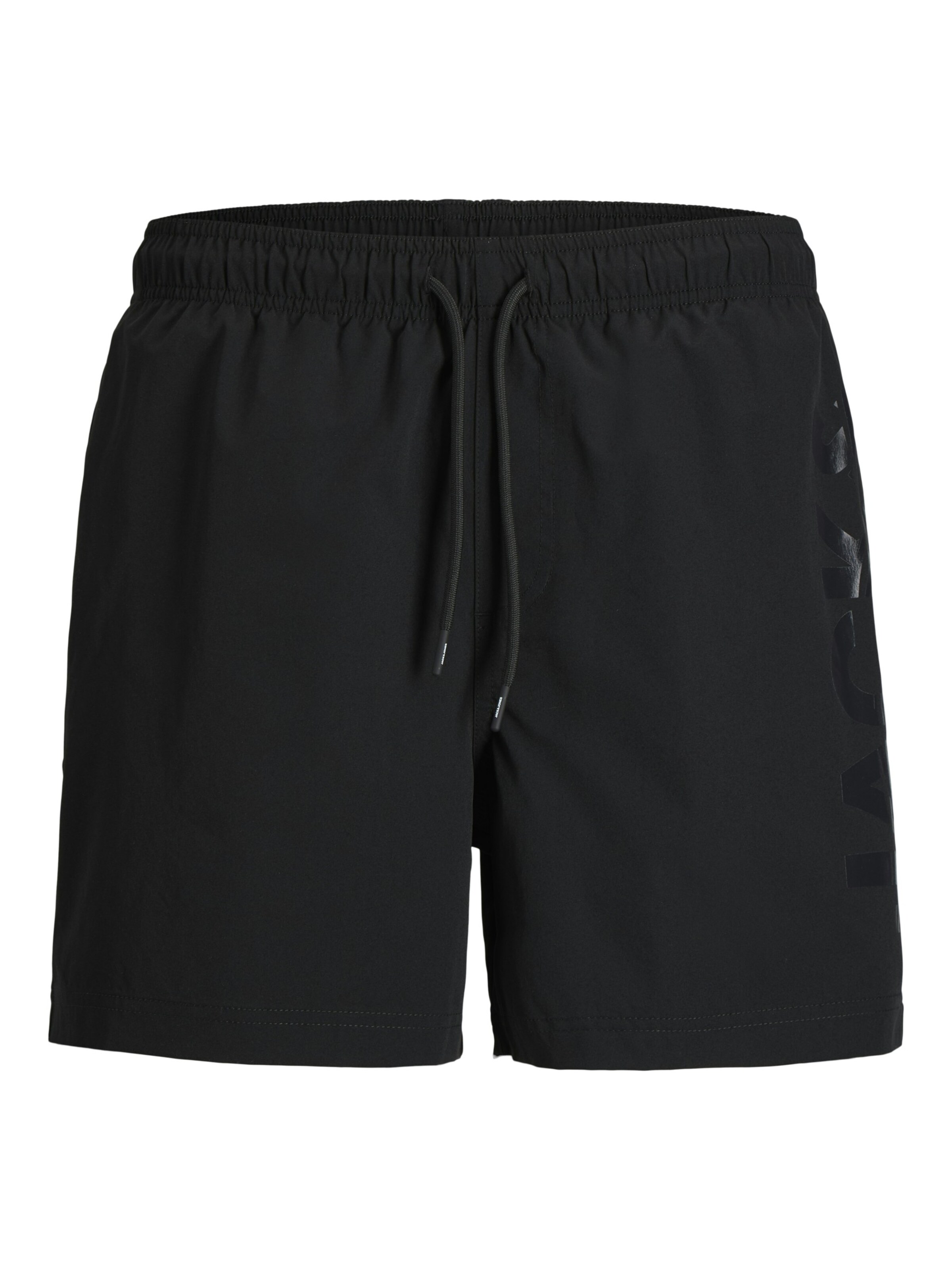 JACK & JONES Badeshorts 'Jack & Jones Heren Zwemshort JPSTMAUI WAVE Logo Effen'‌‌‌‌‌‌‌‌‌‌ in Schwarz: Vorderseite