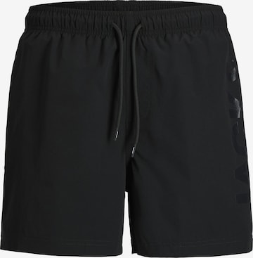 JACK & JONES Szorty kąpielowe 'JPSTMaui' w kolorze czarny: przód