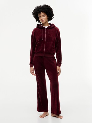 TOMMY HILFIGER Strickjacke 'Essential' in Rot