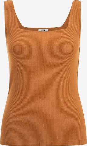 WE Fashion - Camiseta térmica en naranja: frente