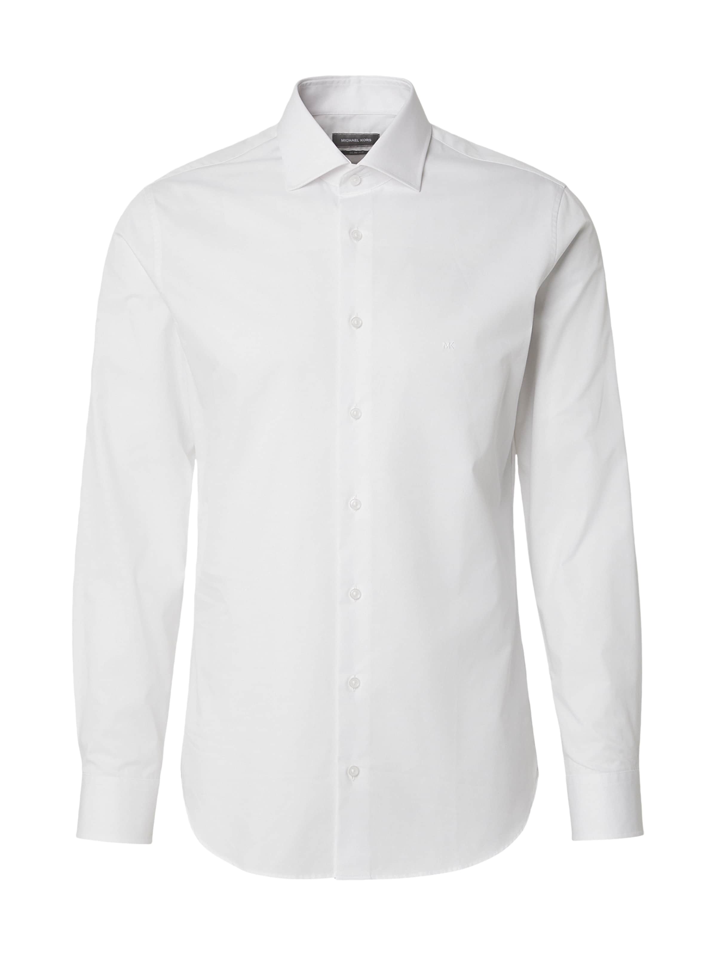 Michael Kors Úzky strih Košeľa - Biela: predná strana