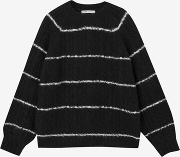 Pull-over Pull&Bear en noir : devant