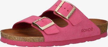 ROHDE Mules in Pink: front